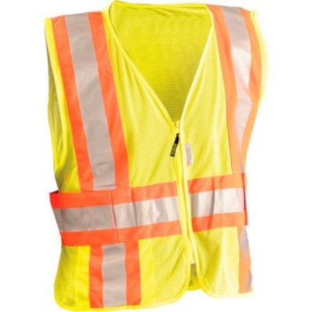 OCCUNOMIX OccuNomix Premium Mesh Two-Tone Expandable Vest, Class 2, Hi-Vis Yellow, XL/2XL, LUX-SC2TZ-YXL/2 LUX-SC2TZ-YXL/2